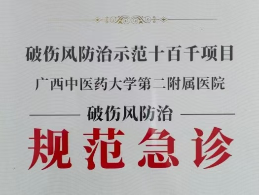 喜讯：破伤风急诊再升级！我院喜获国家级破伤风防治“十百千”工程破伤风防治规范急诊称号